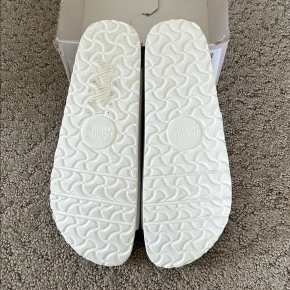 Birkenstock Arizona Papillio Flex Platform Sandal Slide White SZ US 10 EU 41 NEW - Picture 11 of 13